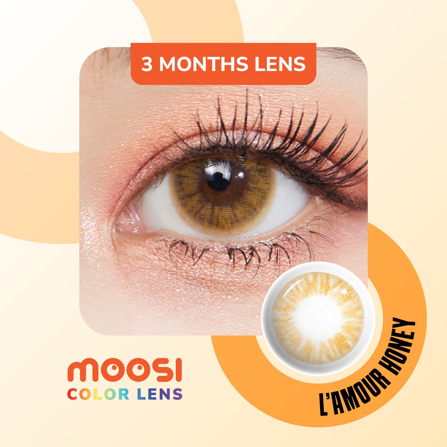 Moosi Lens - L'Amour Honey (3-mth contact lens)