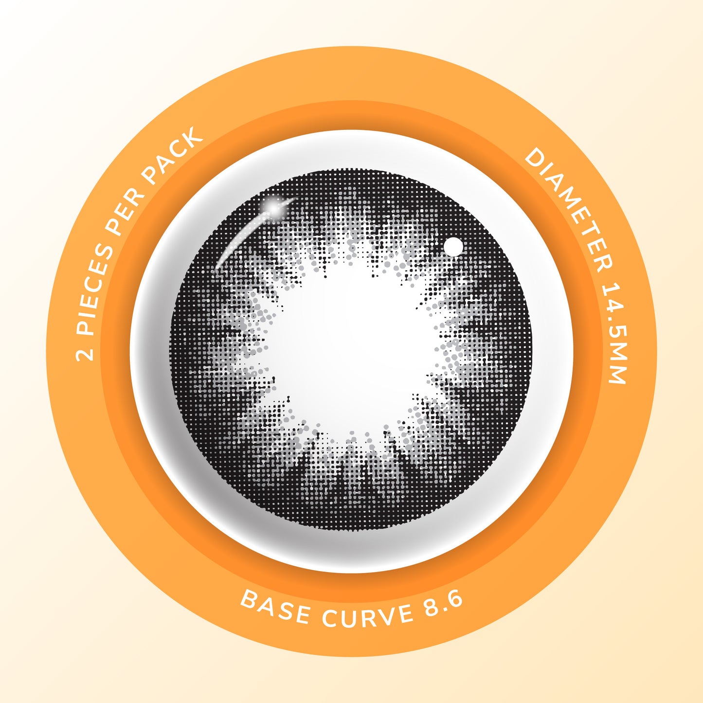 Moosi Lens - Starry Gray (3-mth contact lens)