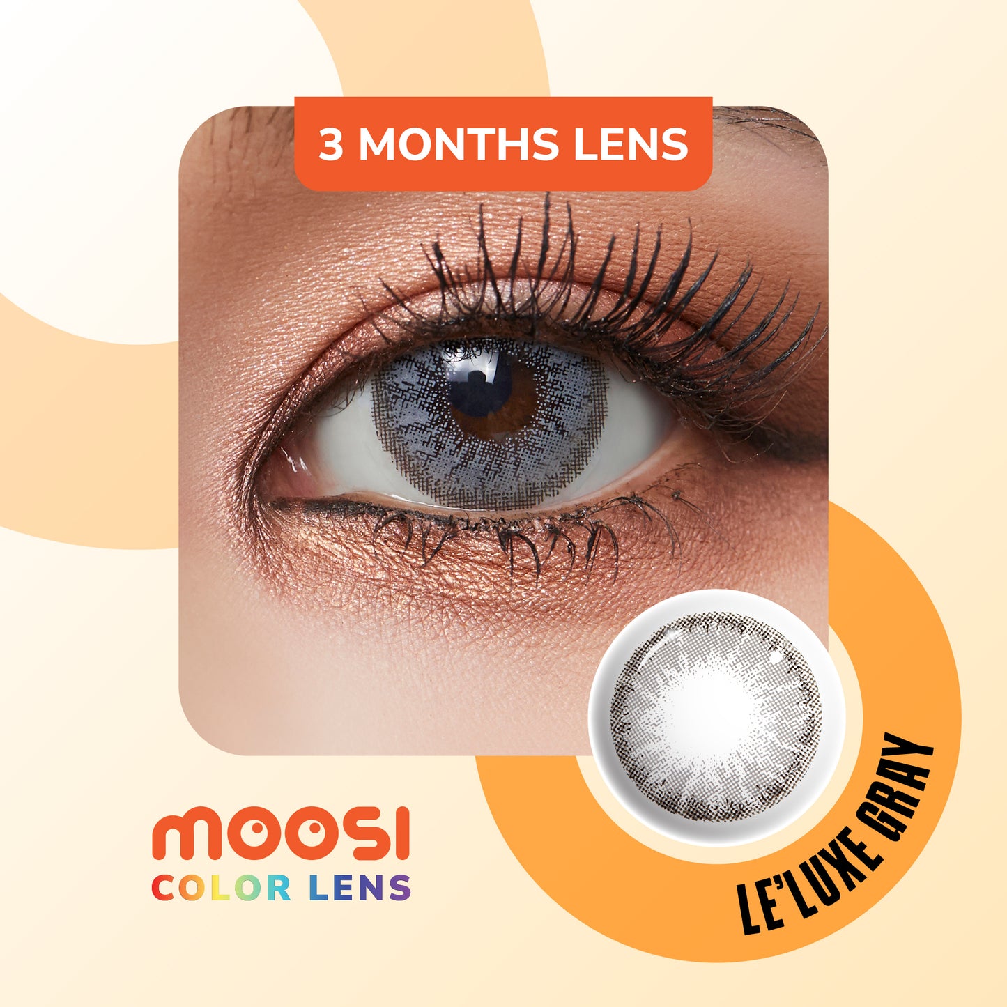 Moosi Lens - Le'luxe Gray (3-mth contact lens)
