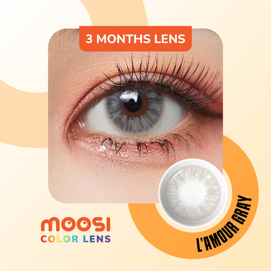 Moosi Lens - L'Amour Gray (3-mth contact lens)