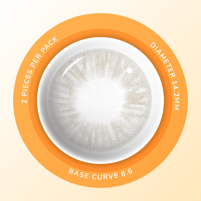 Moosi Lens - L'Amour Gray (3-mth contact lens)