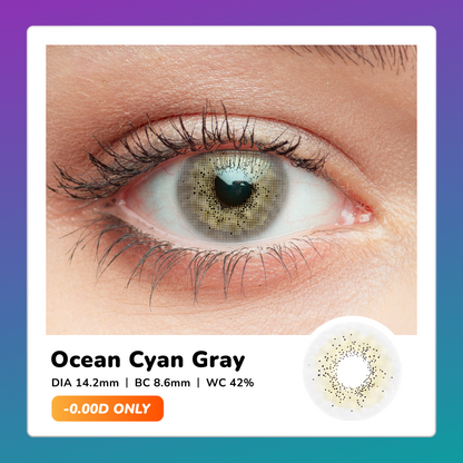 Moosi Lens - Ocean Cyan Gray