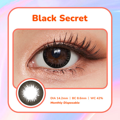 Moosi Lens - Black Secret (3-mth contact lens)