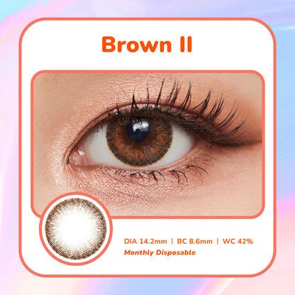 Moosi Lens - Brown II (3-mth contact lens)