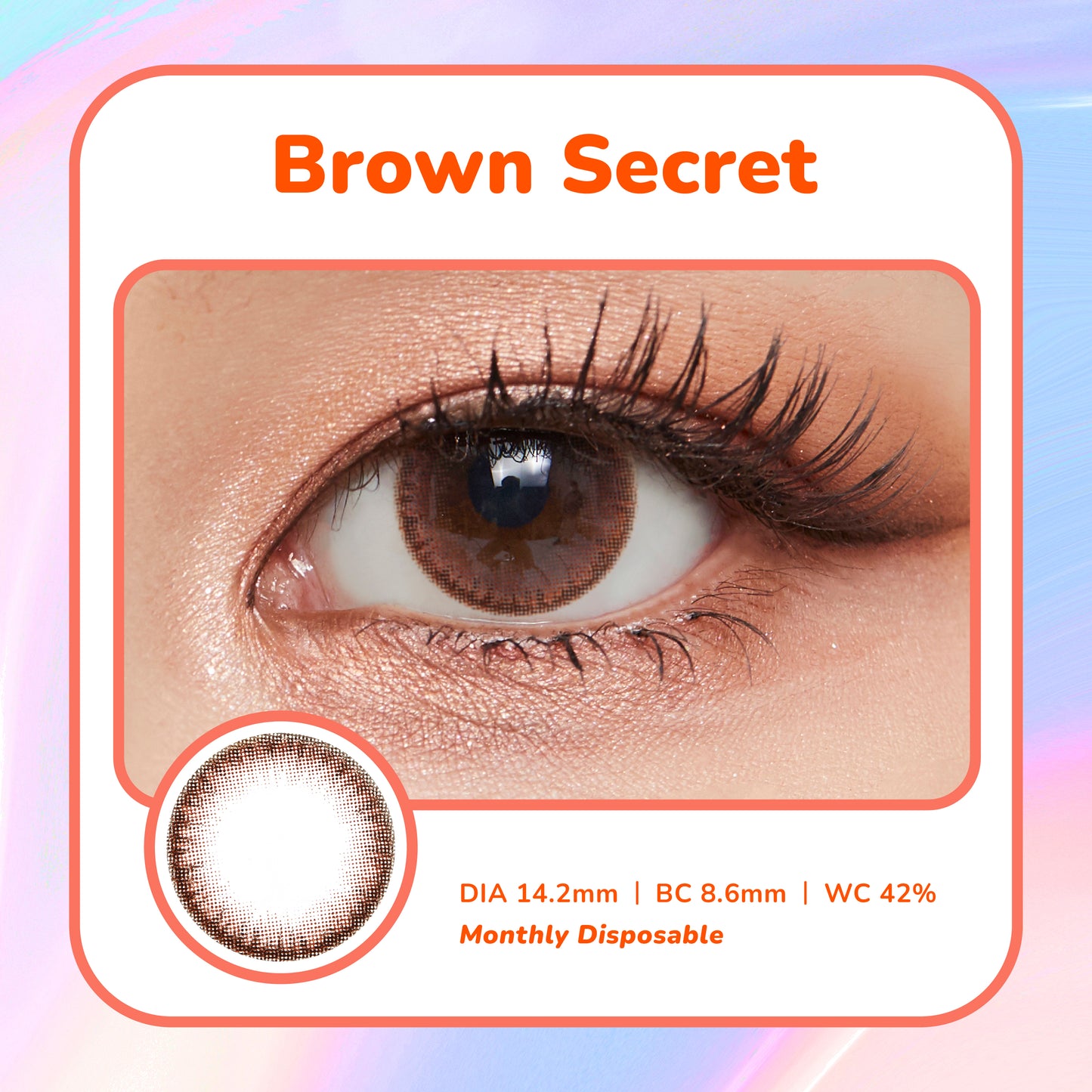 Moosi Lens - Brown Secret (3-mth contact lens)
