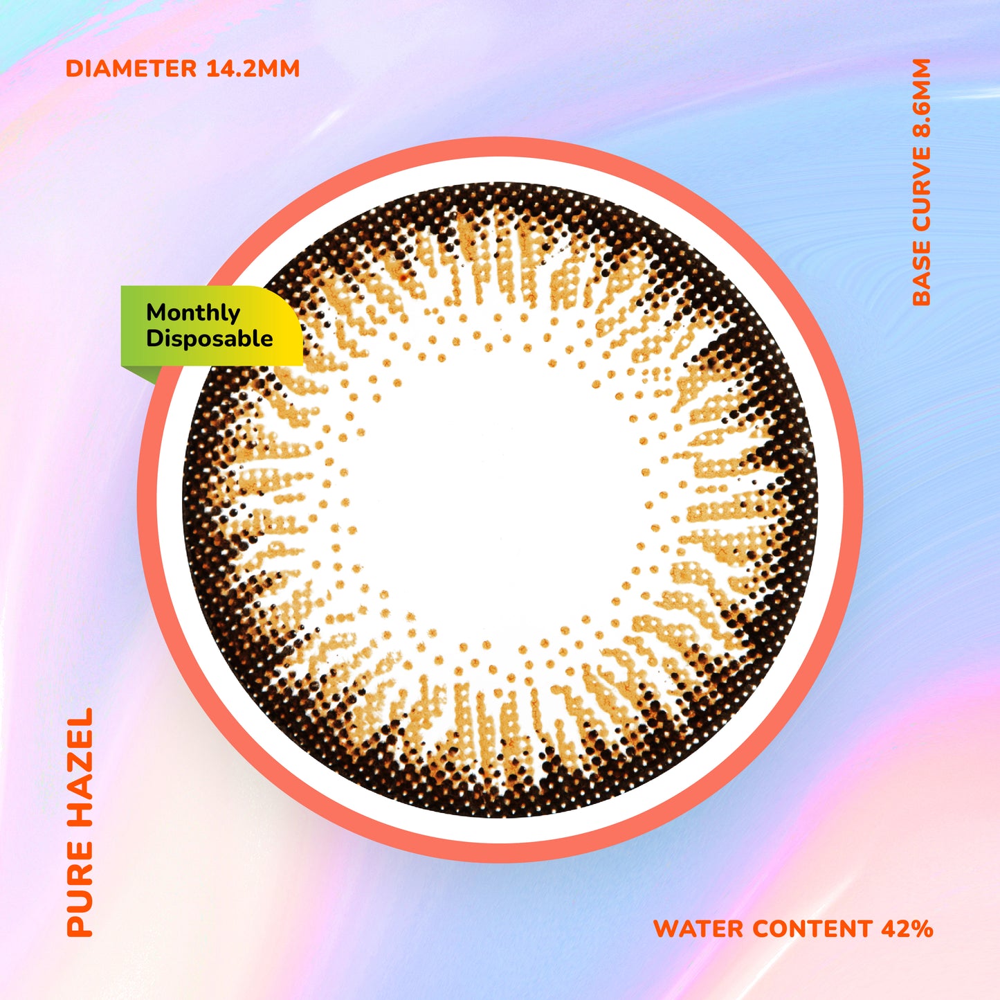 Moosi Lens - Pure Hazel (3-mth contact lens)