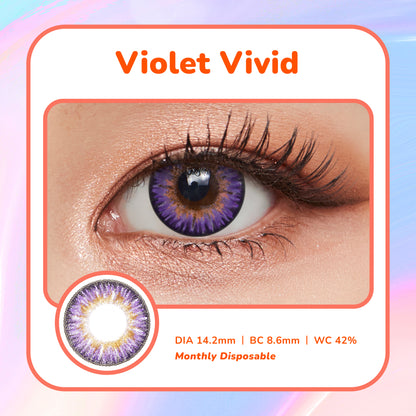 Moosi Lens - Violet Vivid (3-mth contact lens)