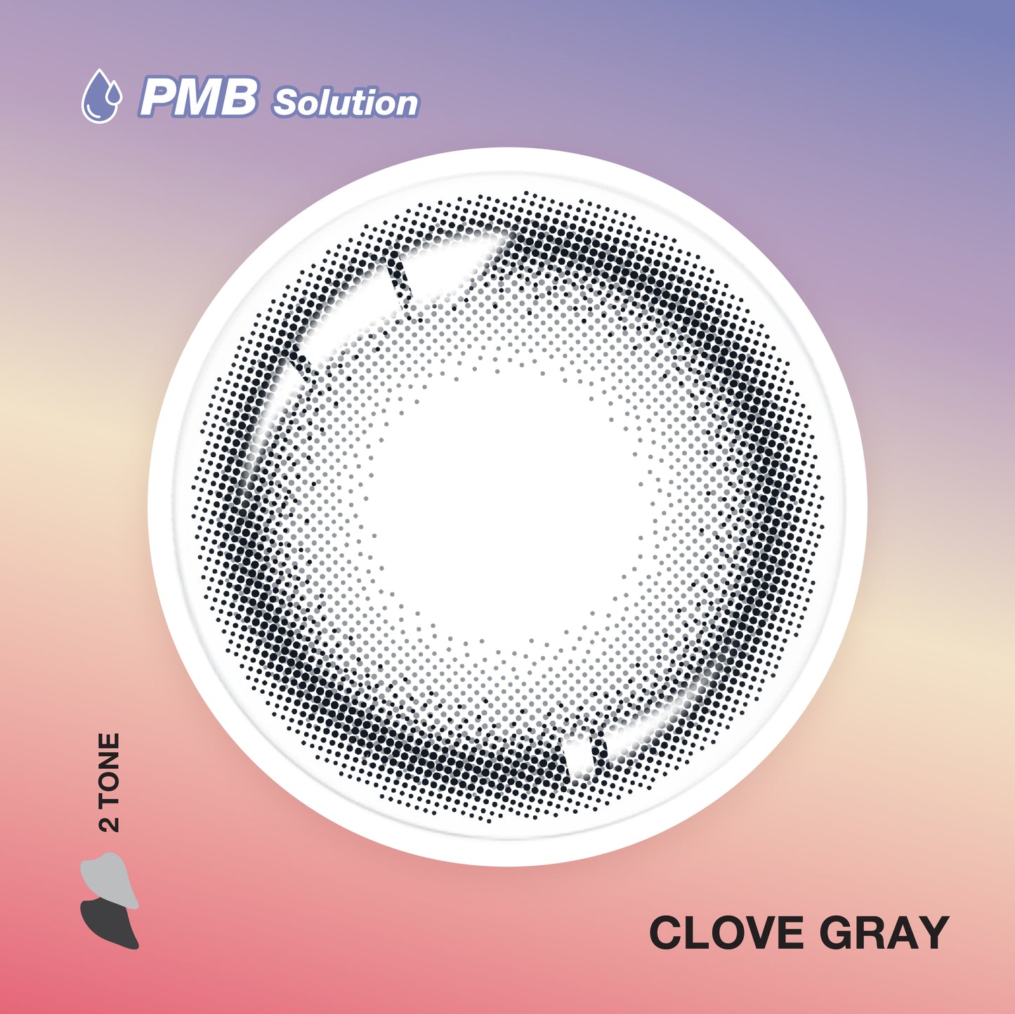 Pegavision Kaori Clove Gray - 10 pcs Daily Color Contact Lens with PMB Solution